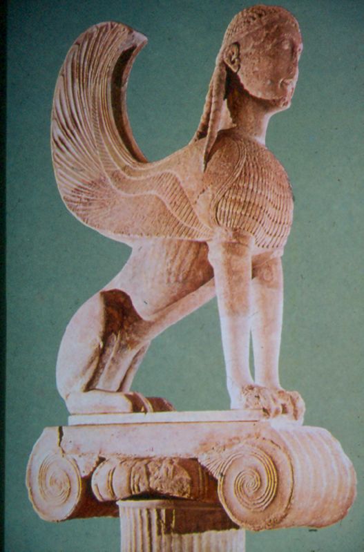sphinx, Delphoi, kr.e.570-560